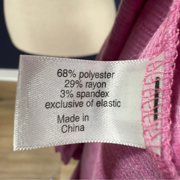 Lane Bryant Pink Tie-Dye Off-The-Shoulder Tie-Hem Top Plus Size 26/28 - Picture 7 of 8